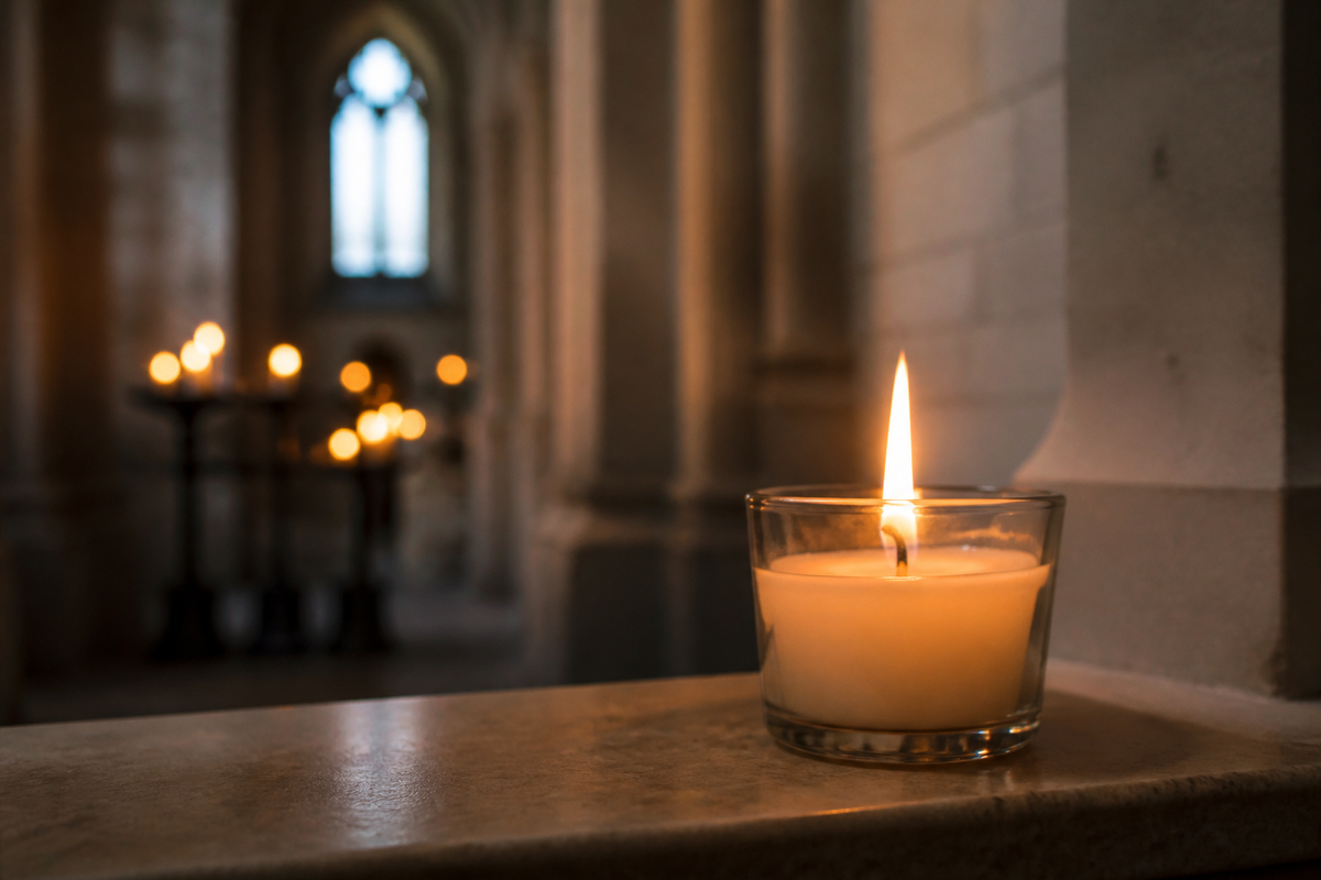 Pourquoi allume-t-on une bougie dans une église ?